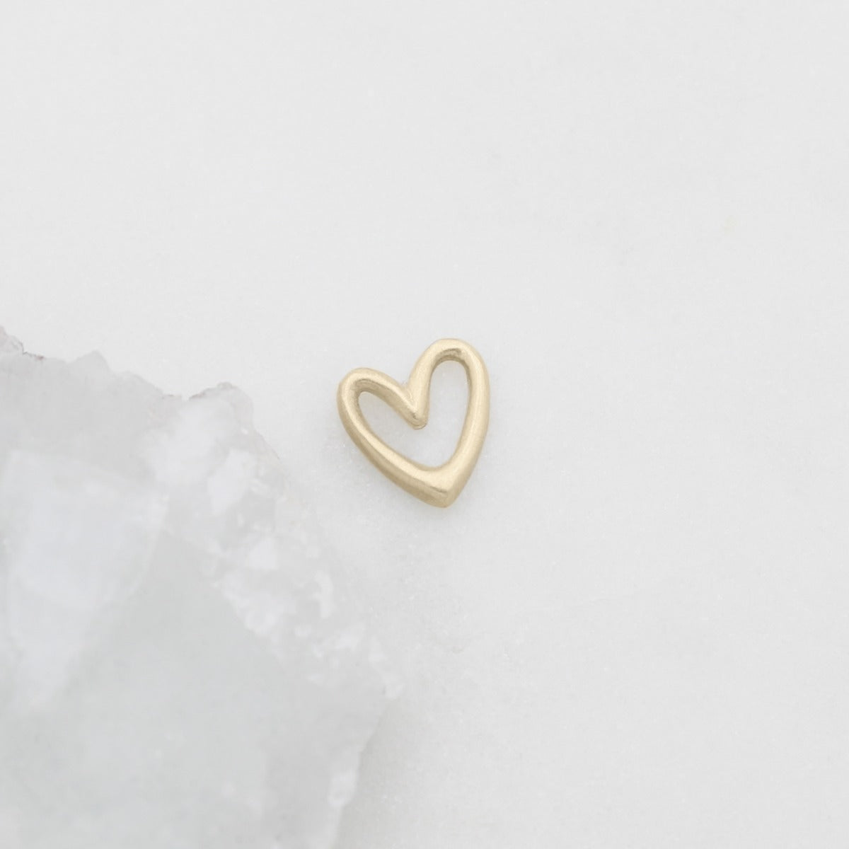 Love Grows 1/2" Heart charm {10K Solid Gold}
