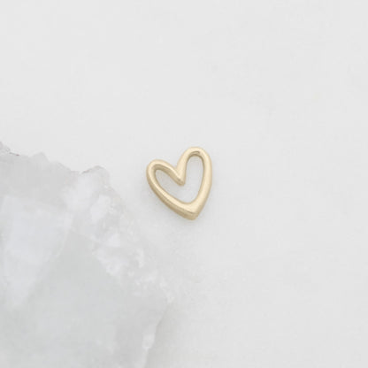 Love Grows 1/2" Heart charm {10K Solid Gold}
