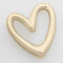 Love Grows 1/2" Heart charm {10K Solid Gold}
