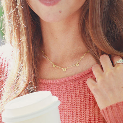 My Darling Ones Initial Necklace (9K Solid Gold)