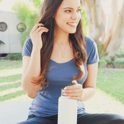 What Matters Most Necklace - 3 Sides (14K Solid Gold)