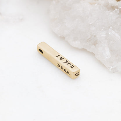 What Matters Most Charm - 3 Sides (14K Solid Gold)