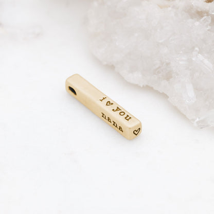 What Matters Most Charm - 1 Side (9K Solid Gold)