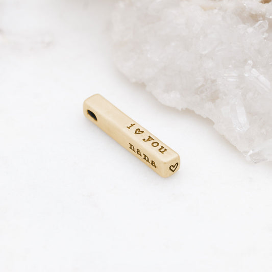 What Matters Most Charm - 1 Side (9K Solid Gold)