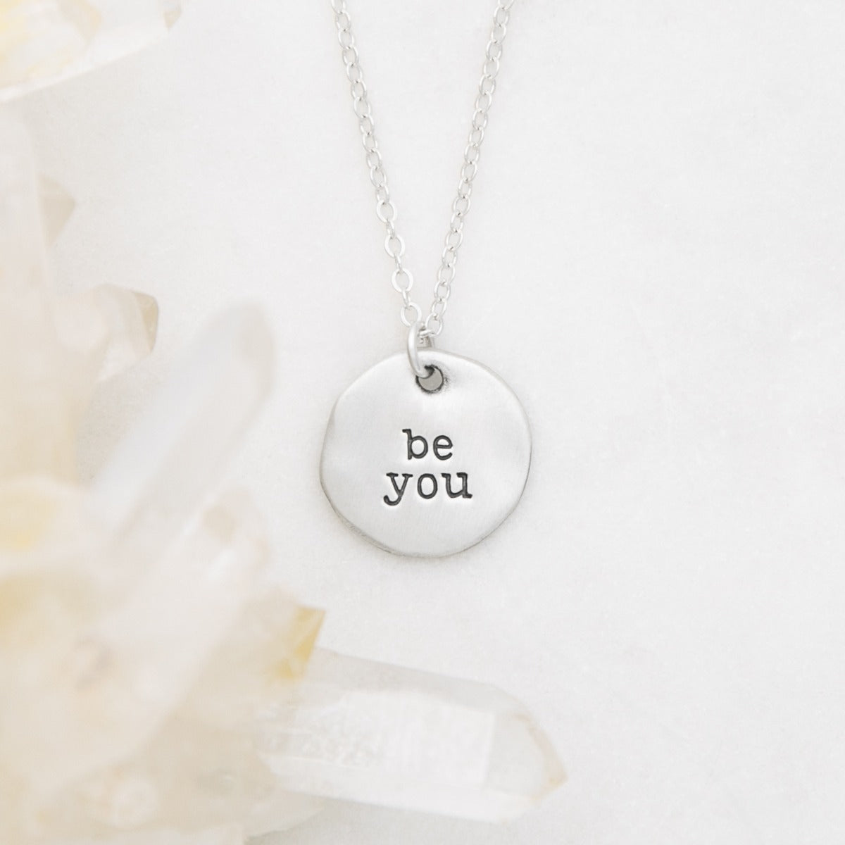 Be You Disc Necklace (Sterling Silver)