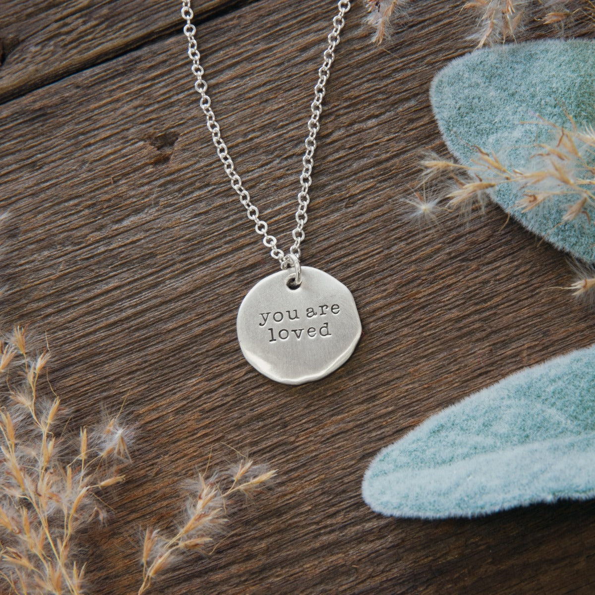 Be You Disc Necklace (Sterling Silver)