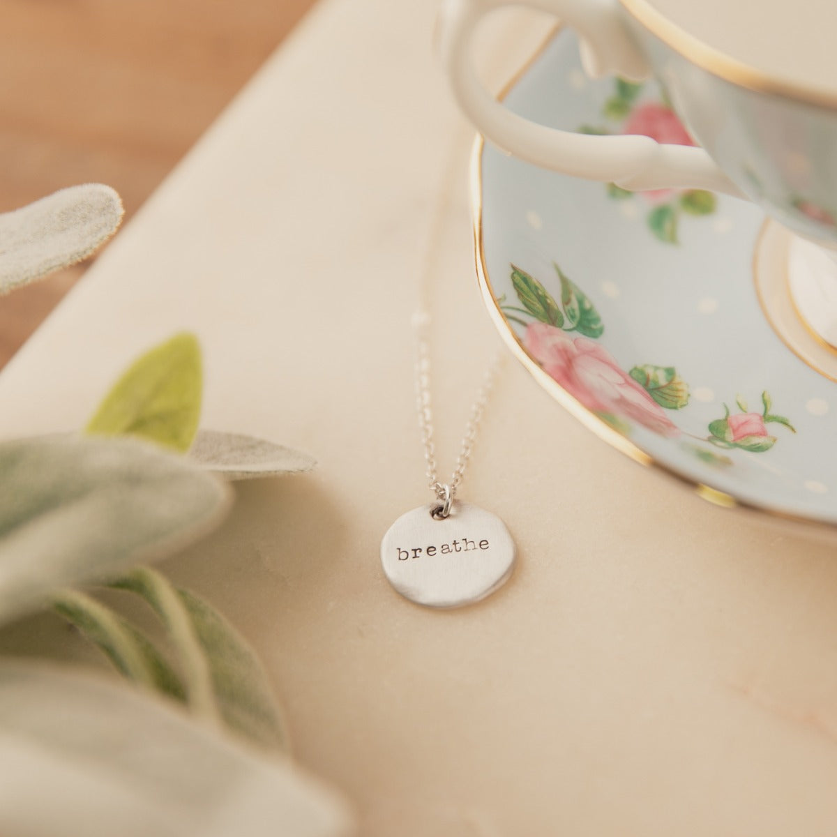 Be You Disc Necklace (Sterling Silver)