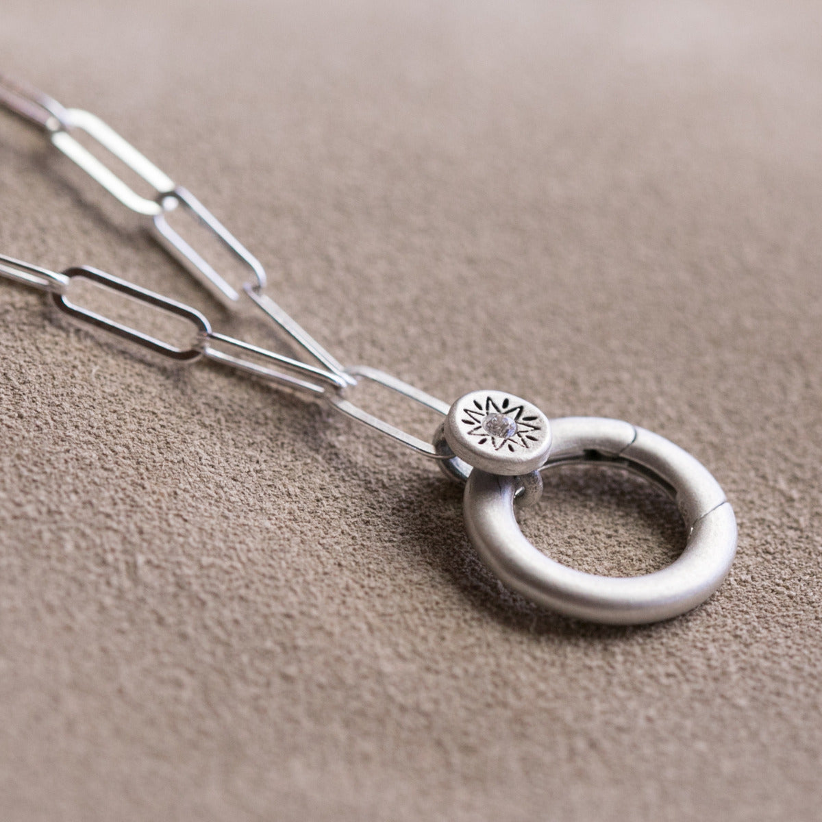 Sunburst Buildable Charm Necklace (Sterling Silver)