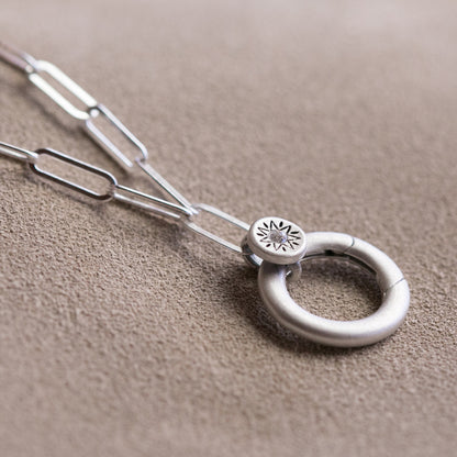 Sunburst Buildable Charm Necklace (Sterling Silver)