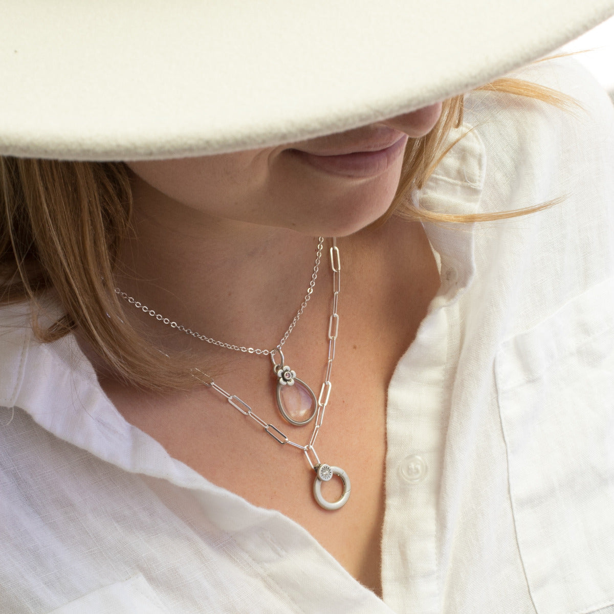 Sunburst Buildable Charm Necklace (Sterling Silver)