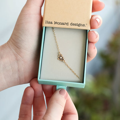 Birthstone Bloom Bracelet (9K Solid Gold)