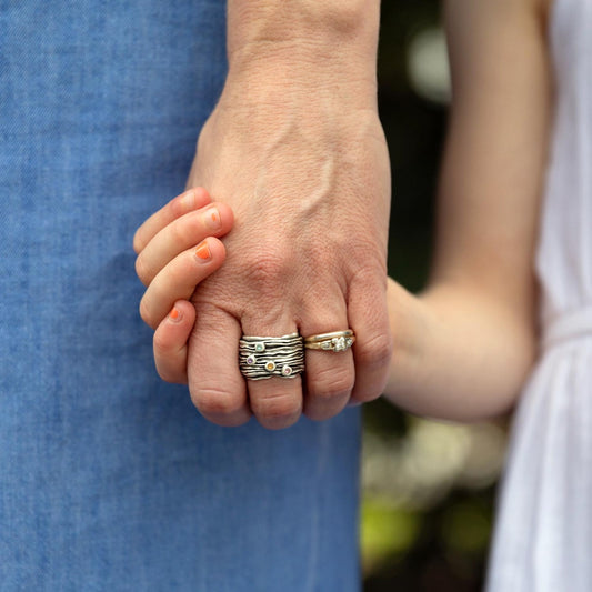 Brave Love® Birthstone Ring (Sterling Silver)