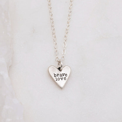 Brave Love Tiny Heart Bundle (Sterling Silver)