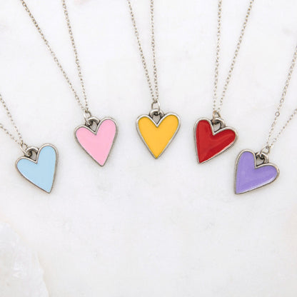 Brave Love® Heart Necklace (Pewter)