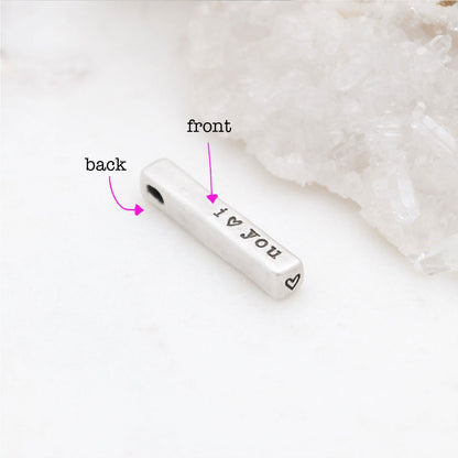What Matters Most Charm - 2 Sides (Sterling Silver)