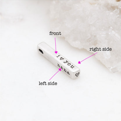 What Matters Most Charm - 3 Sides (Sterling Silver)