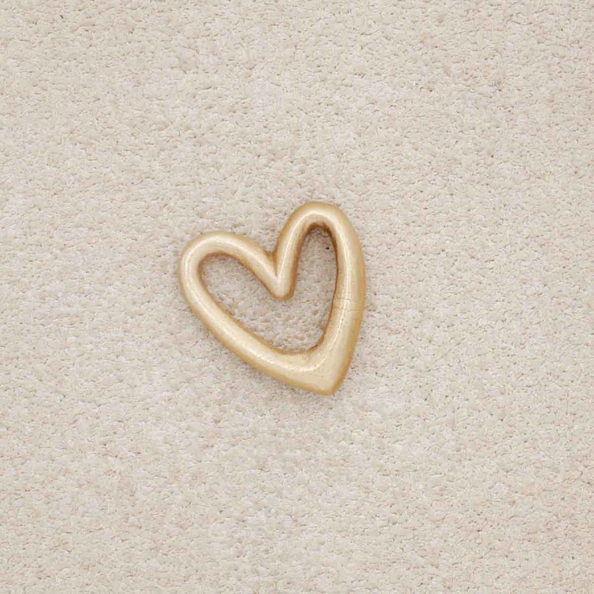 Love Grows 1/2" Heart charm {10K Solid Gold}