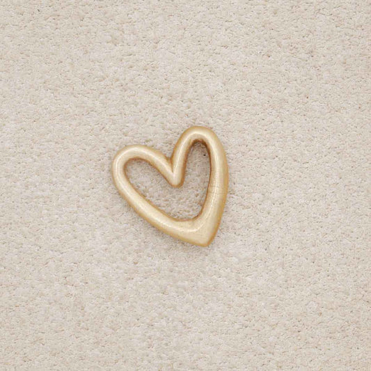 Love Grows 1/2" Heart charm (10K Solid Gold)