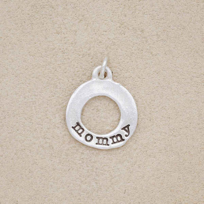 Mini Open Circle Charm (Sterling Silver)