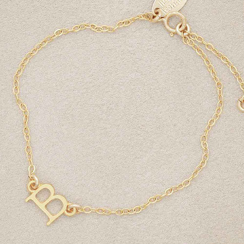 My Monogram Bracelet {14K Solid Gold}