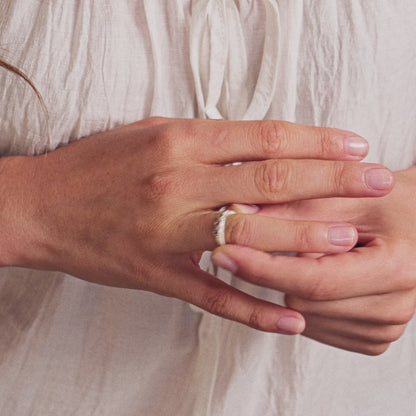 Dainty Finespun Birthstone Ring (Sterling Silver)