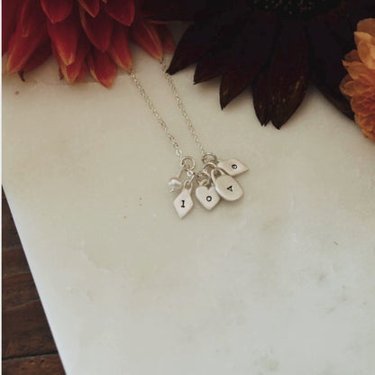Wild About You Initials Necklace (Sterling Silver)