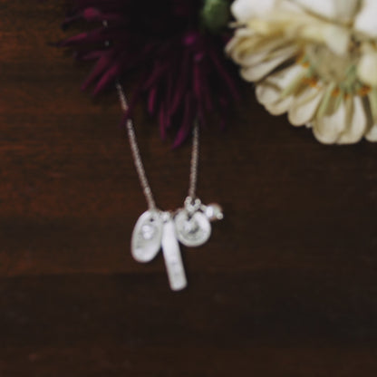 Jumble of Charms Necklace (Sterling Silver)