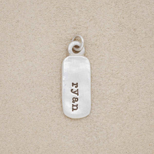 Rounded Corners Tag (Sterling Silver)