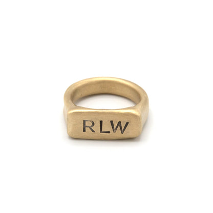 Make Your Mark Signet Ring (14K Solid Gold)