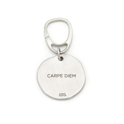 Roman Cross Coin Key Ring (Sterling Silver)