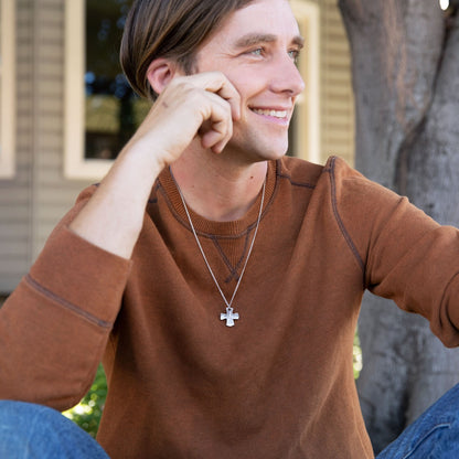 Steadfast Cross Necklace (Sterling Silver)