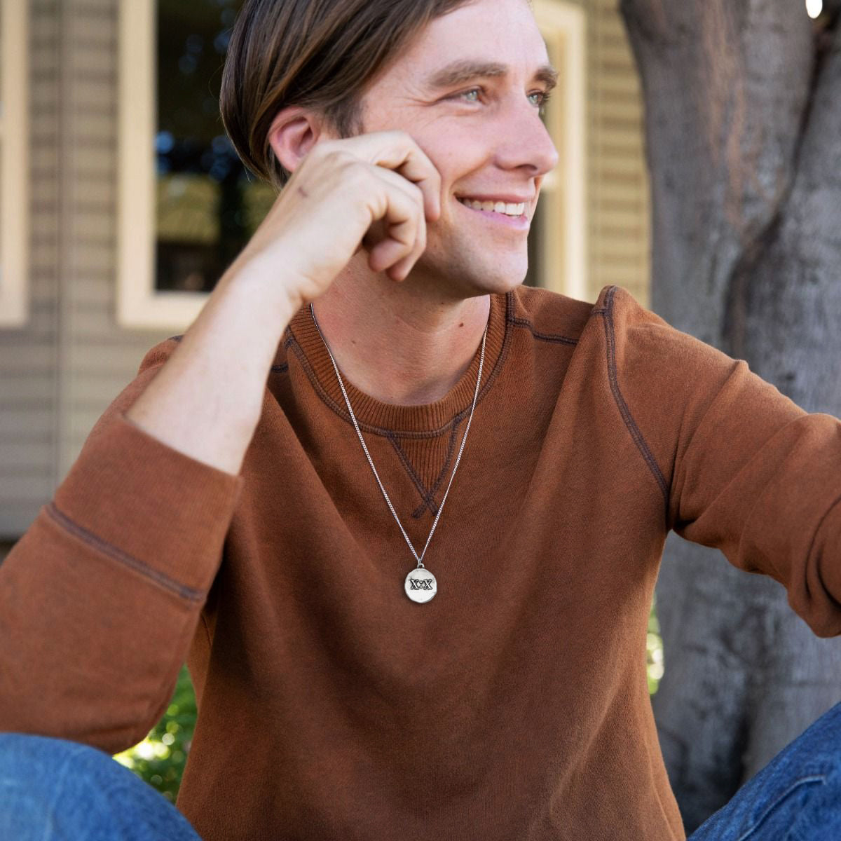 John 10:10 Necklace (Antiqued Sterling Silver)