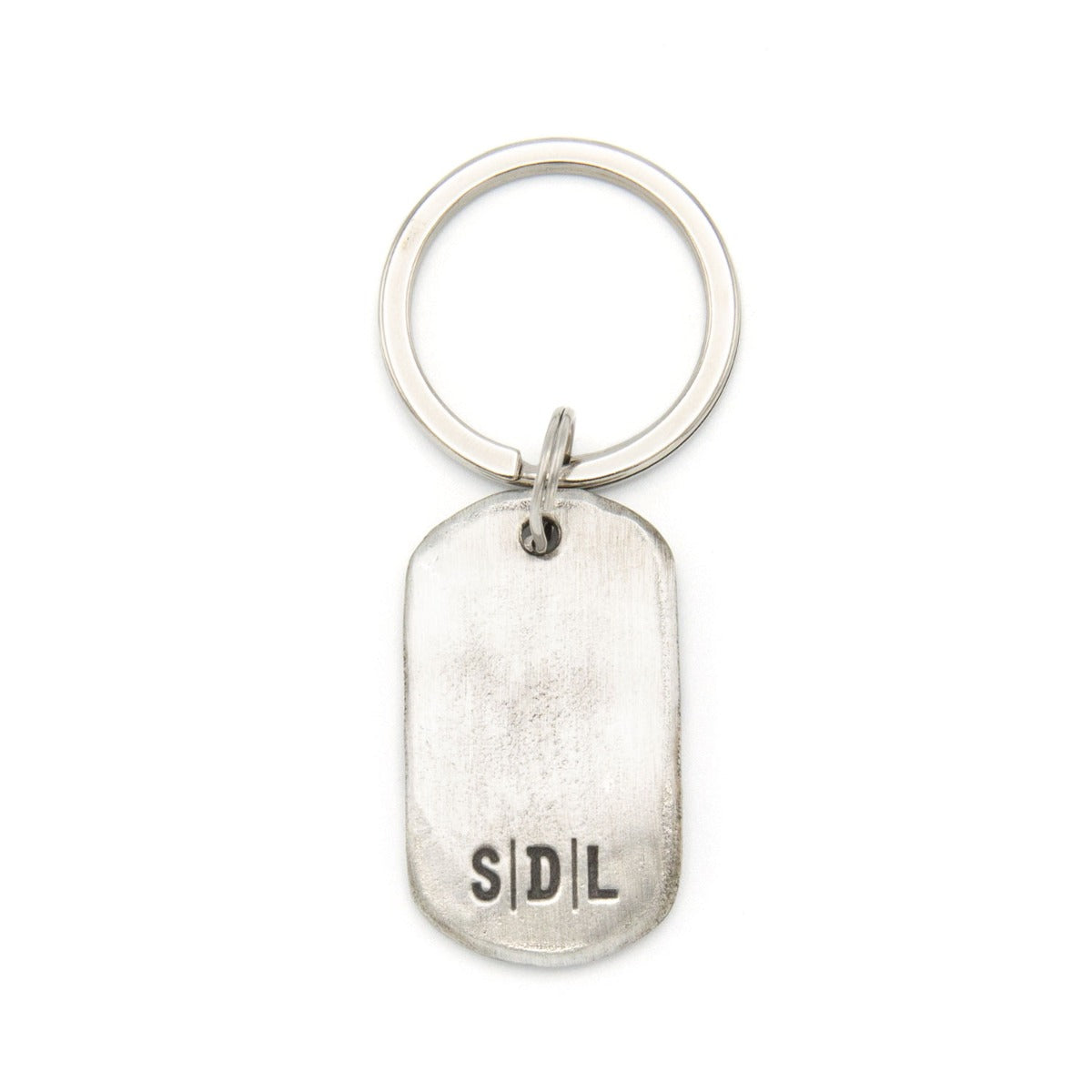 Take Risk Dog Tag Key Ring (Pewter)