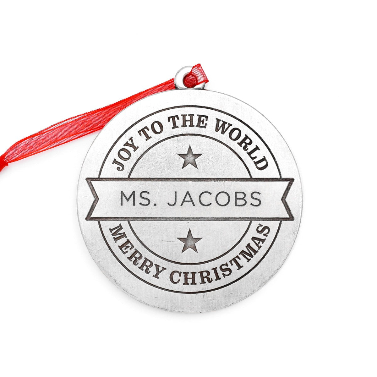 Joy to the World Ornament (Pewter)