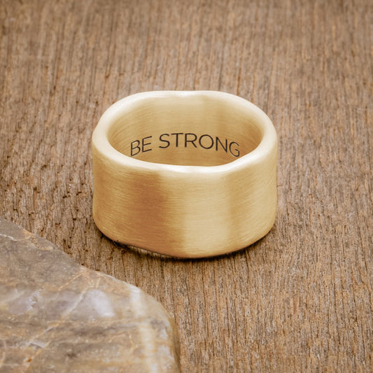 Valor Wide Ring (9K Solid Gold)