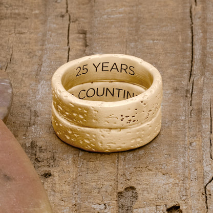 Withstand Stacking Ring (14K Solid Gold)