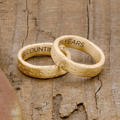 Withstand Stacking Ring (14K Solid Gold)