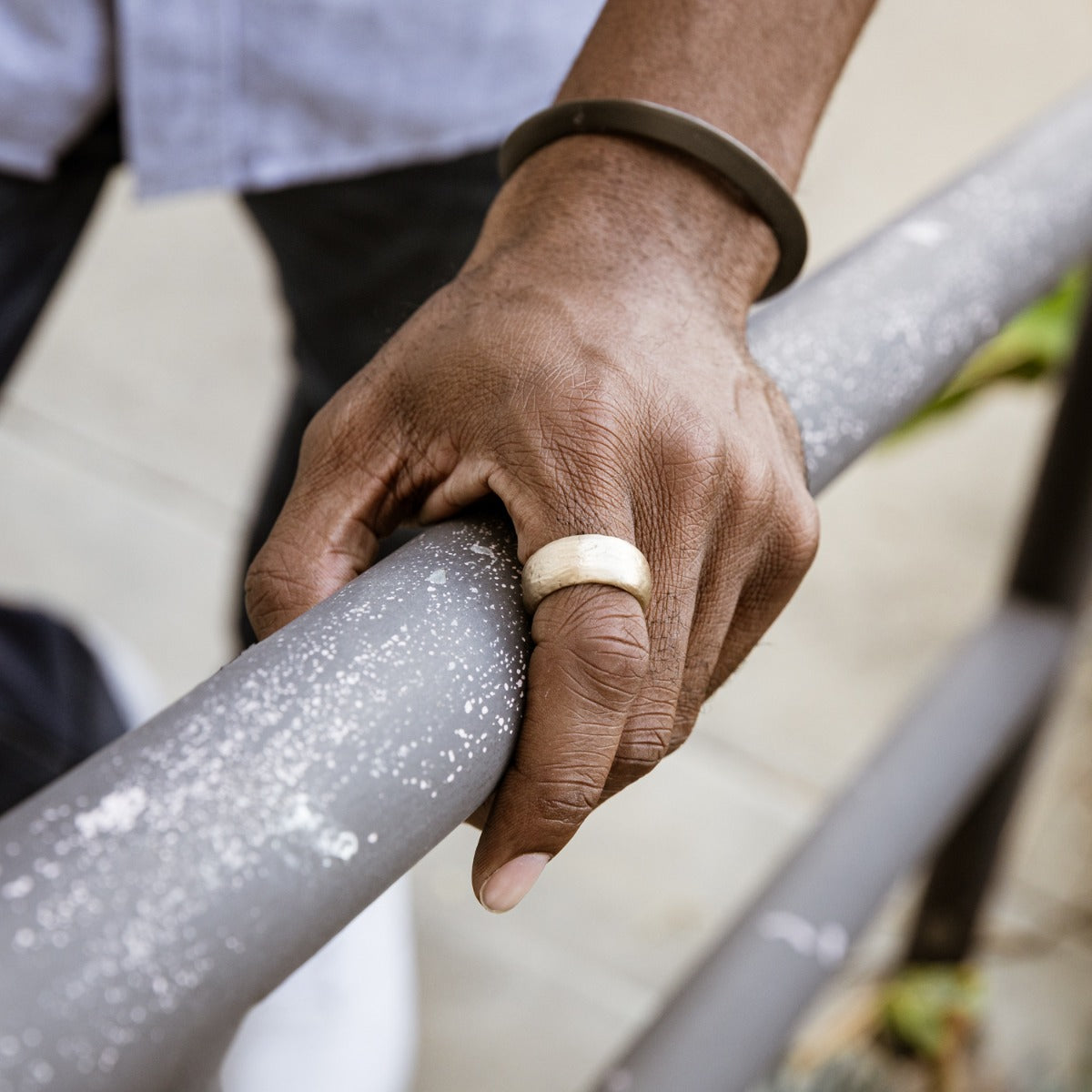 Collide With The Sky Ring [Textured 14K Solid Gold]
