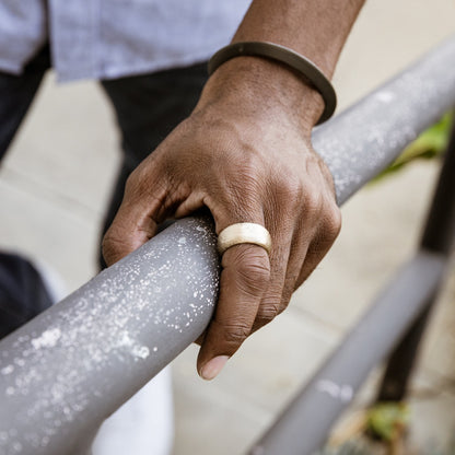 Collide With The Sky Ring [Textured 14K Solid Gold]