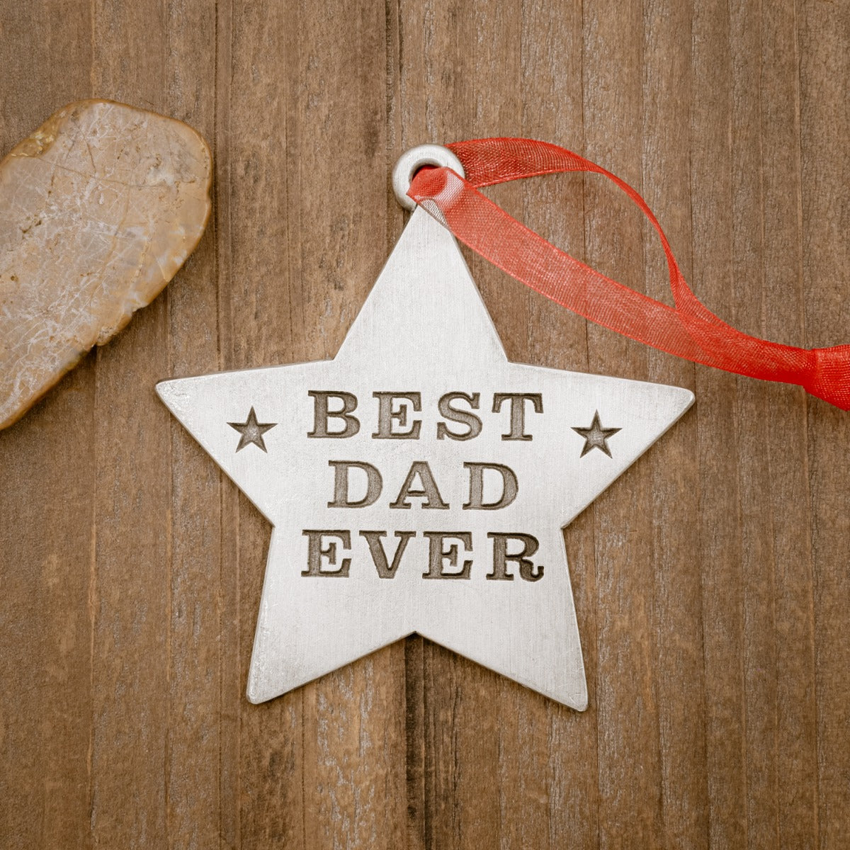 Best Dad Ornament (Pewter)