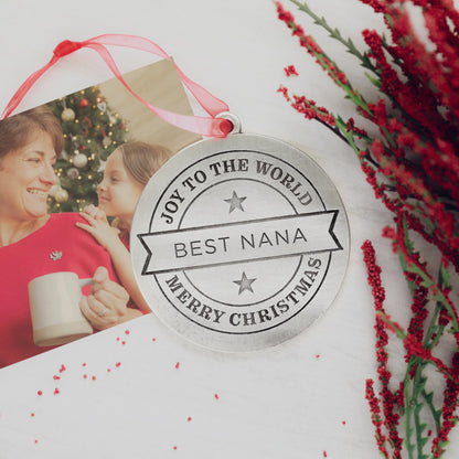 Joy to the World Ornament (Pewter)