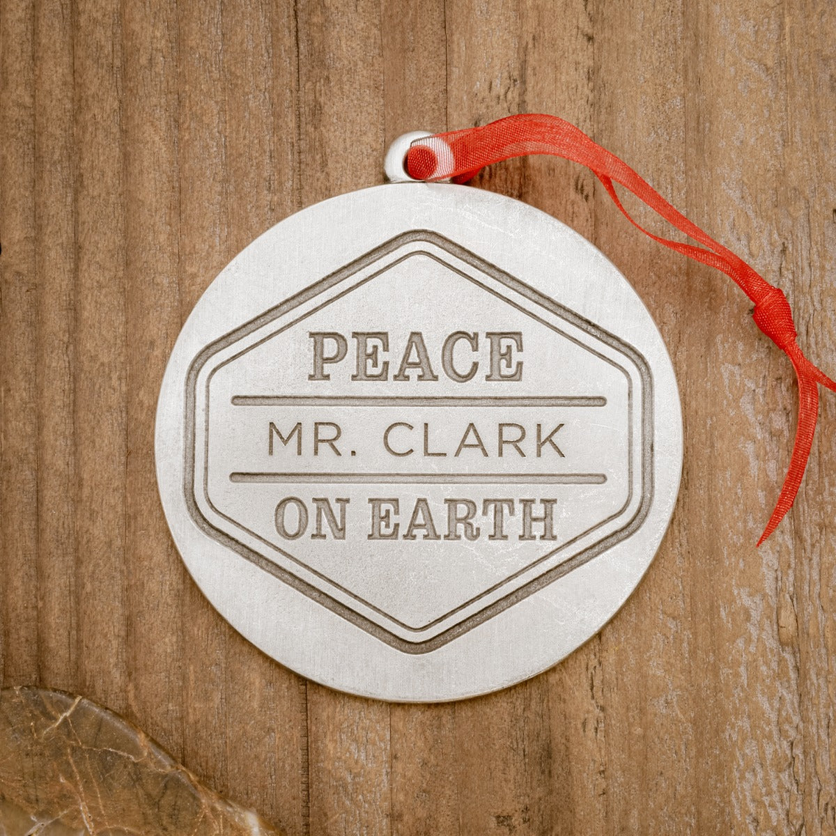 Peace on Earth Ornament (Pewter)