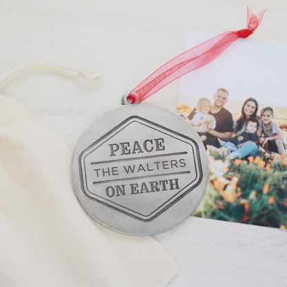 Peace on Earth Ornament (Pewter)