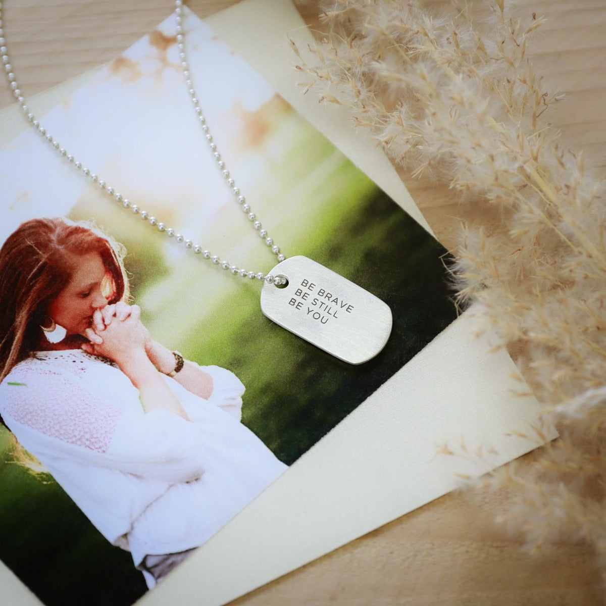 Lasting Bond Dog Tag Necklace Small [Sterling Silver]