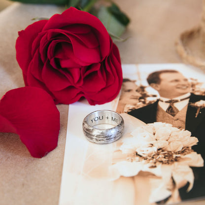 Collide with the Sky Ring (Textured Antiqued Sterling Silver)