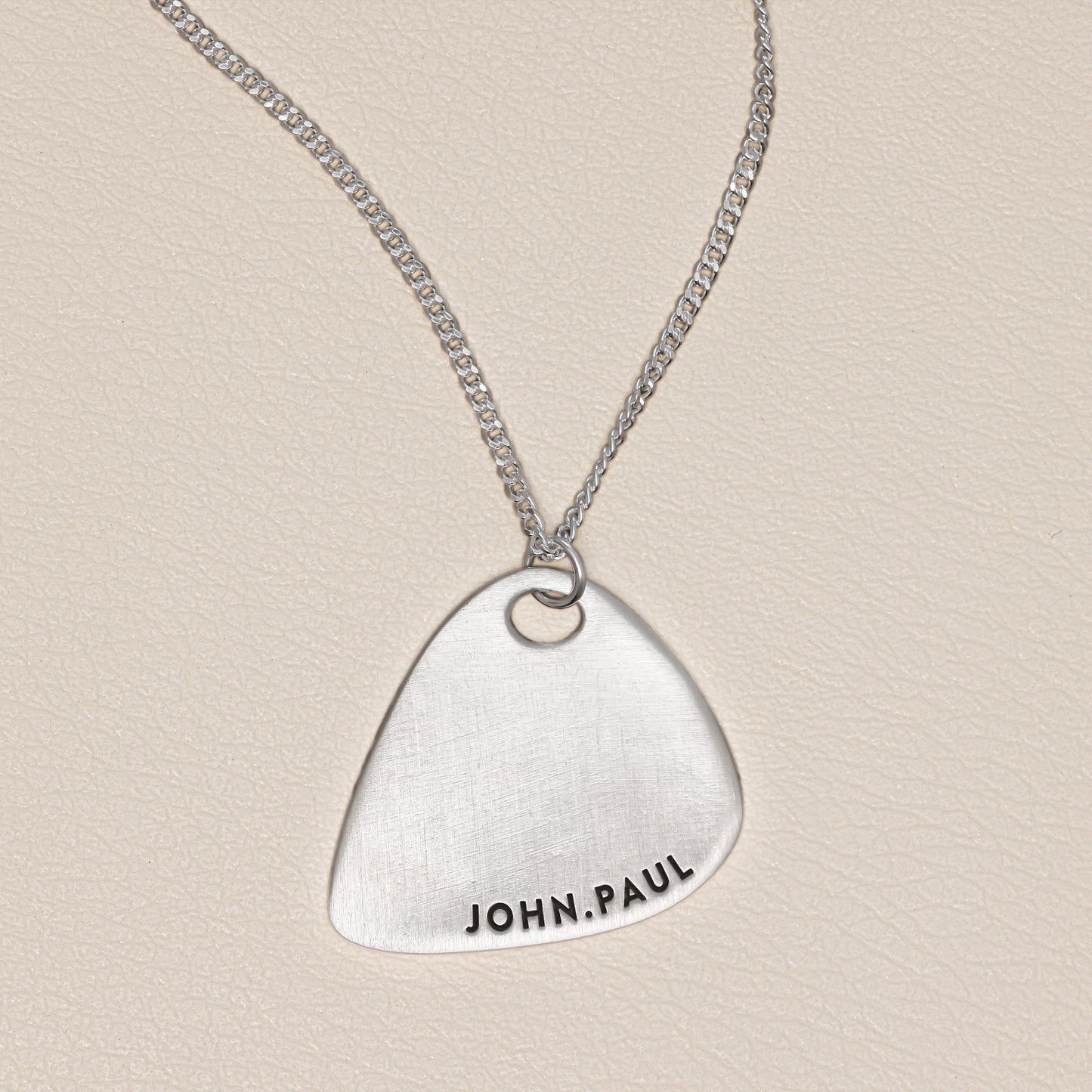 Shaper's Sterling Silver Guitar Pick Necklace