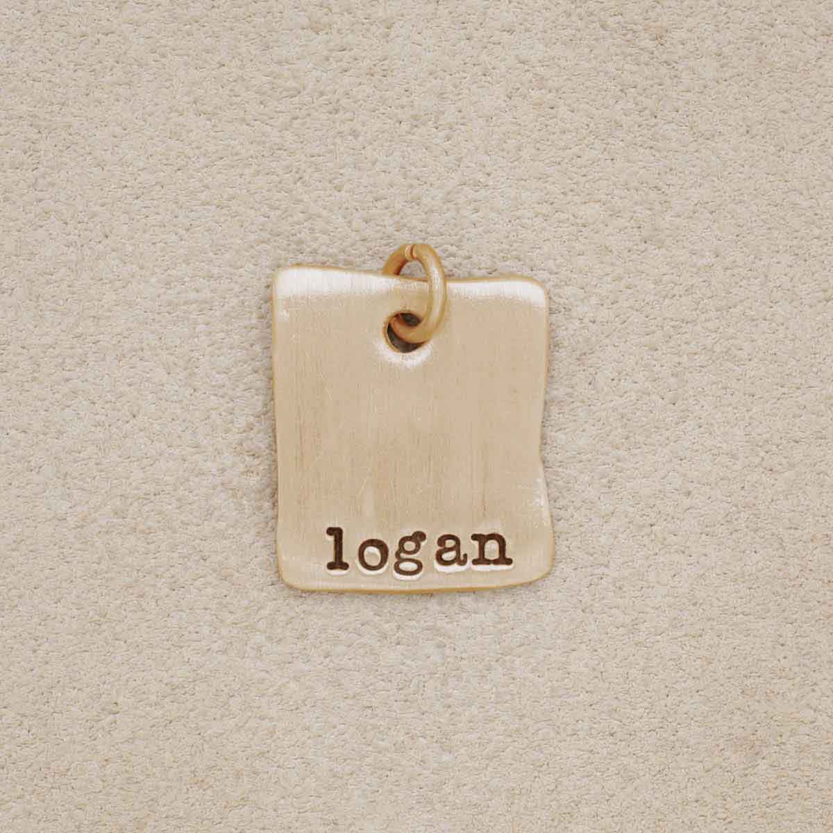 Square Tag {10K Solid Gold}