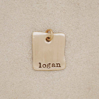 Square Tag {10K Solid Gold}