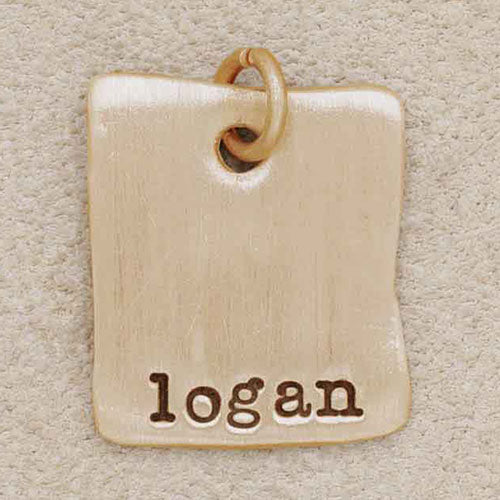 Square Tag {10K Solid Gold}