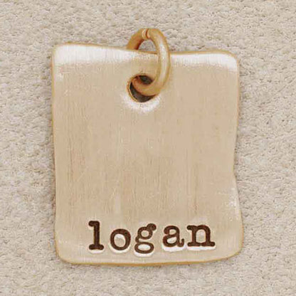Square Tag {10K Solid Gold}